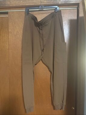 Men's Brown Drawstring Scrub Pants